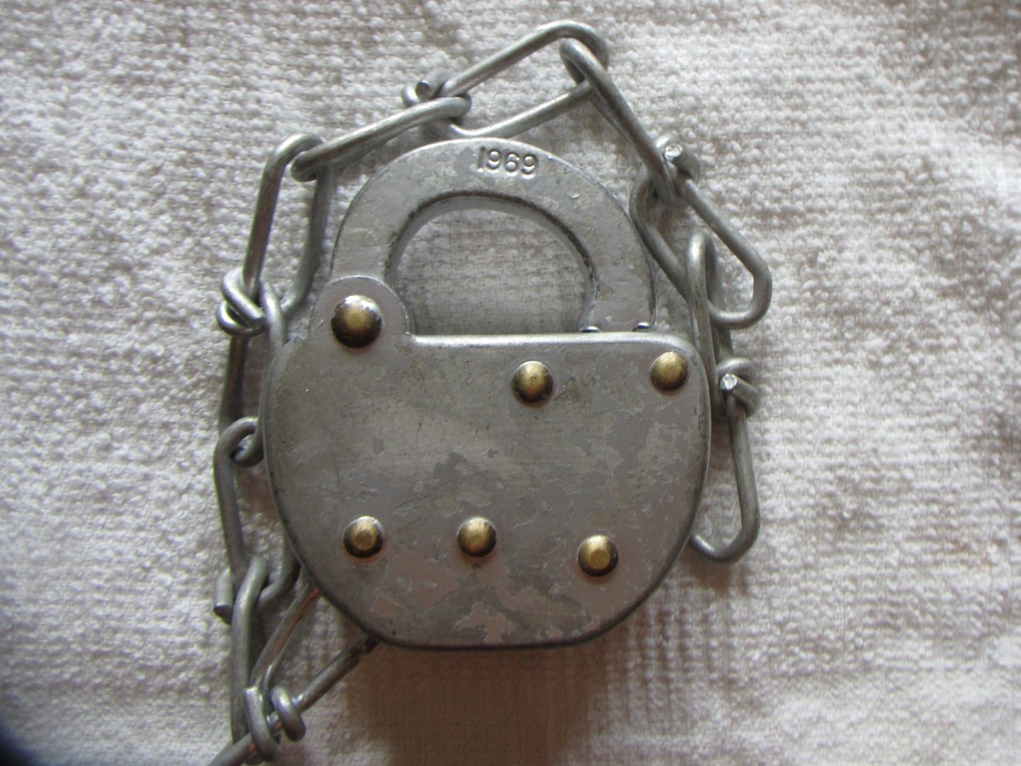 PC Slaymaker Lock ( Brass Rivets )