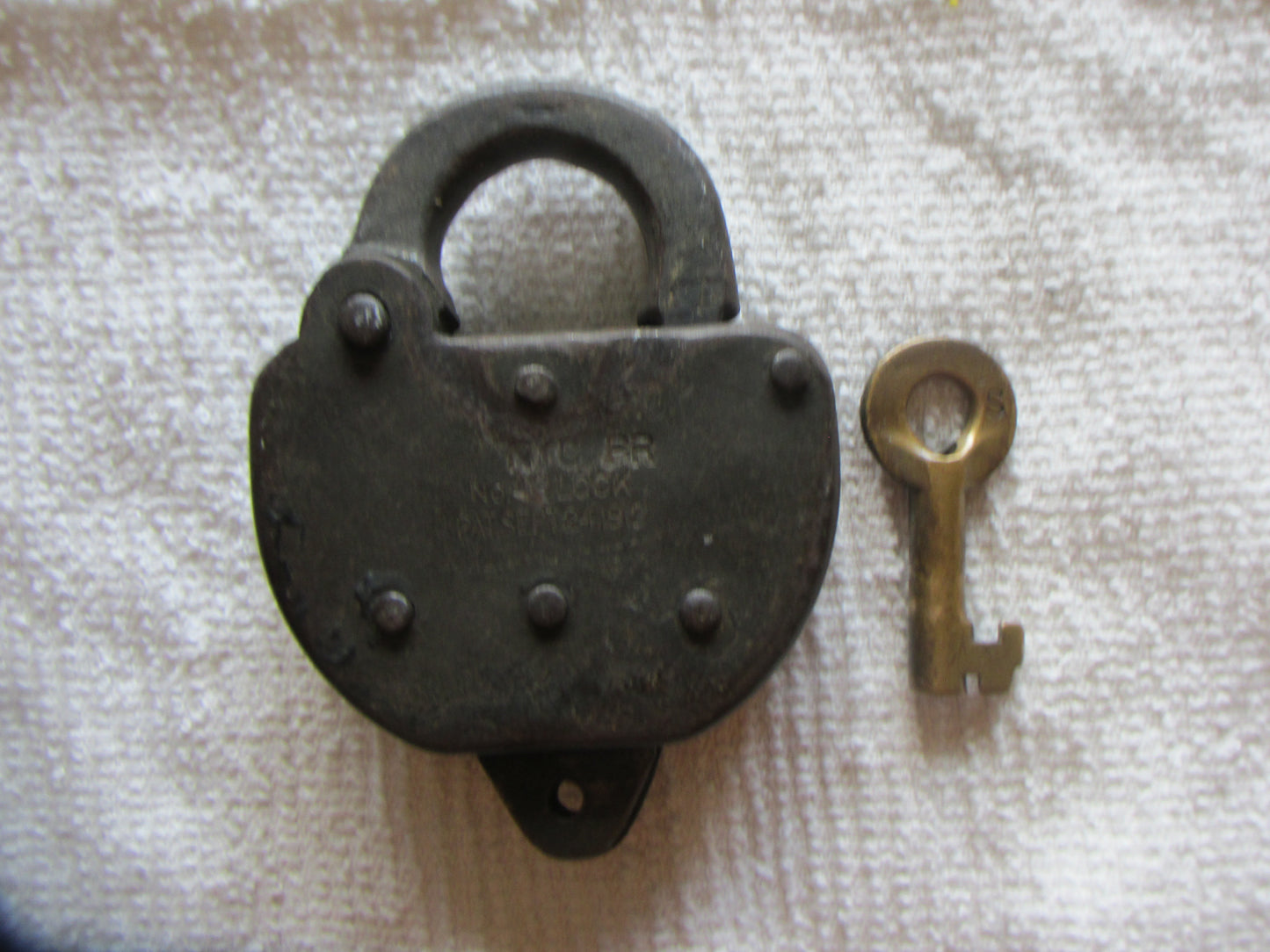 New York Central Lock & Key Set ( Old )