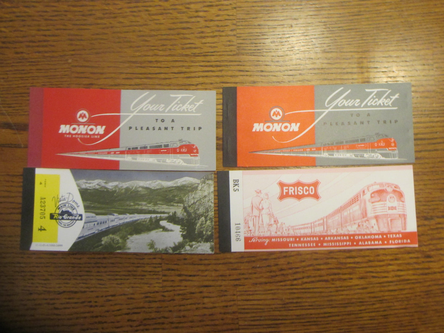 Unused Railroad Ticket Books