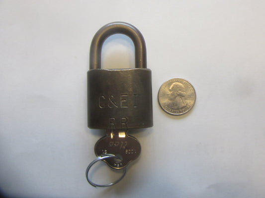 C&EI RR smaller lock ( Utility Lock )