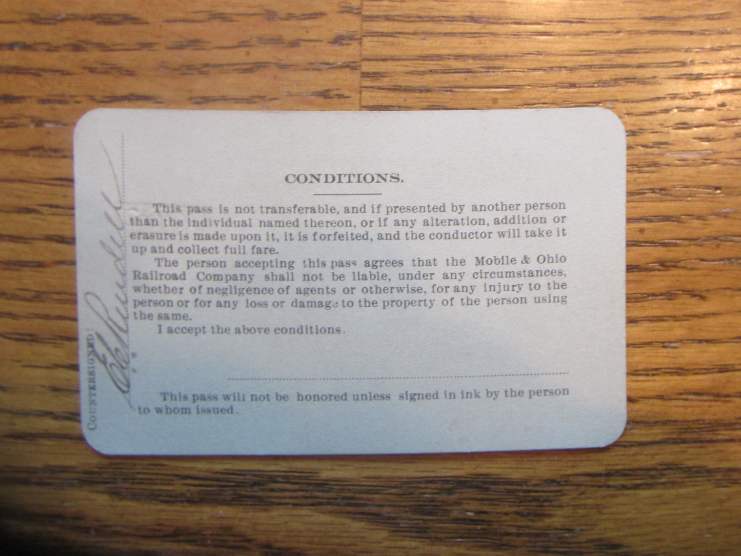 Mobile & Ohio Pass 1907
