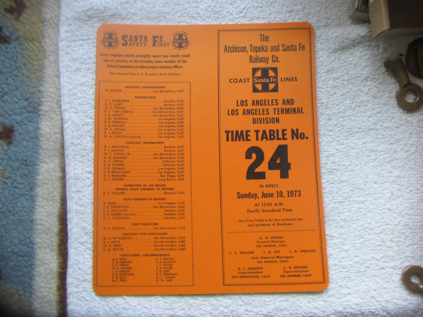 Santa Fe Timetables