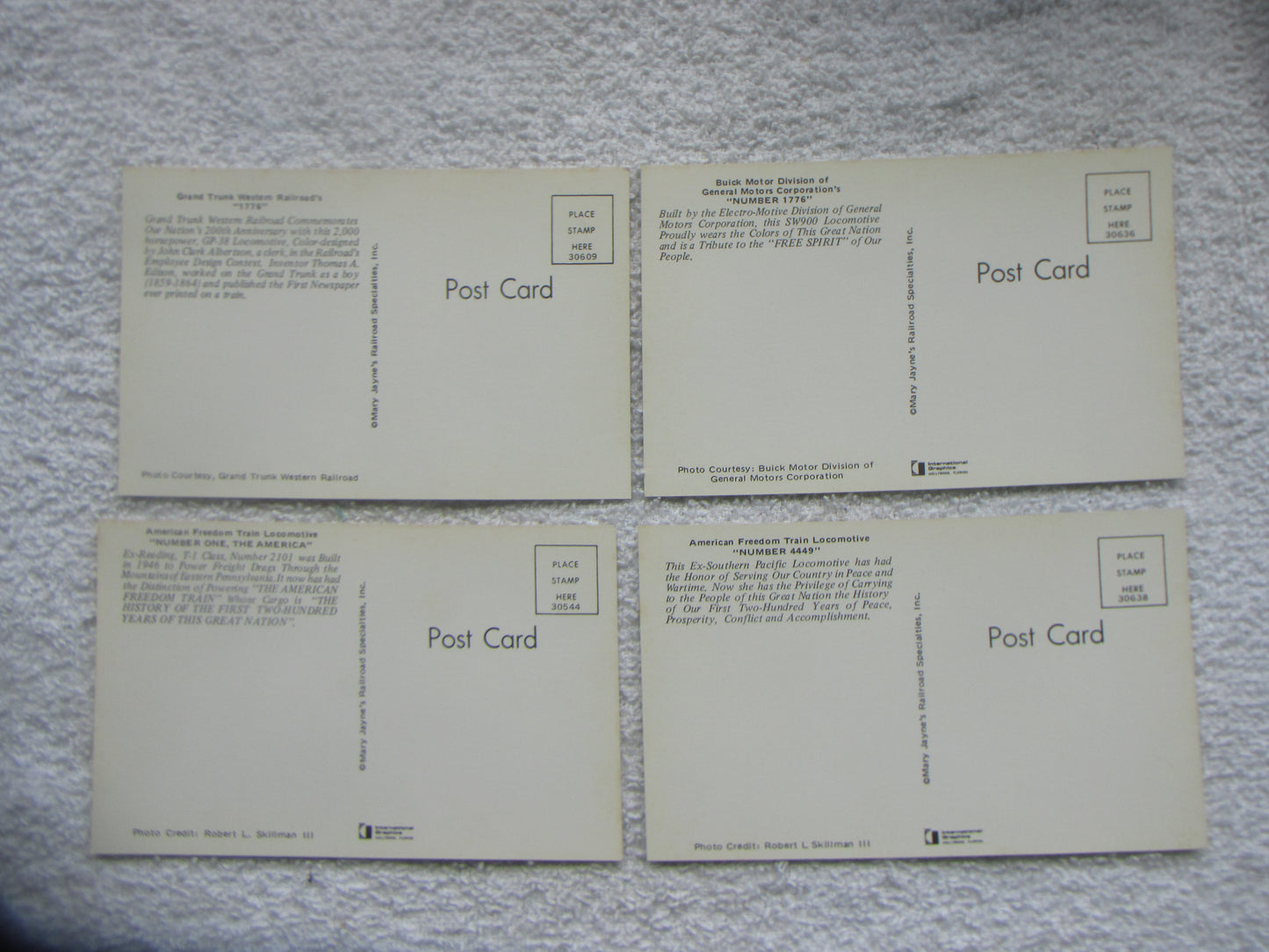 Bicentennial Engine Post Cards #3