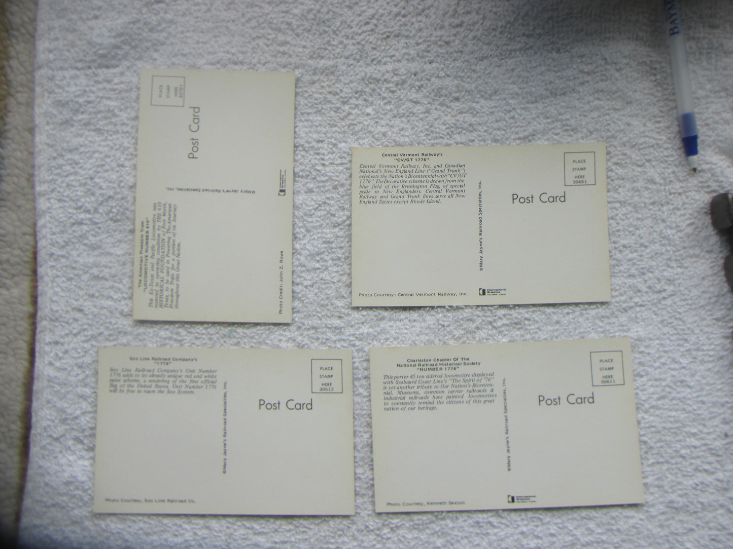 Bicentennial Engine Post Cards #3