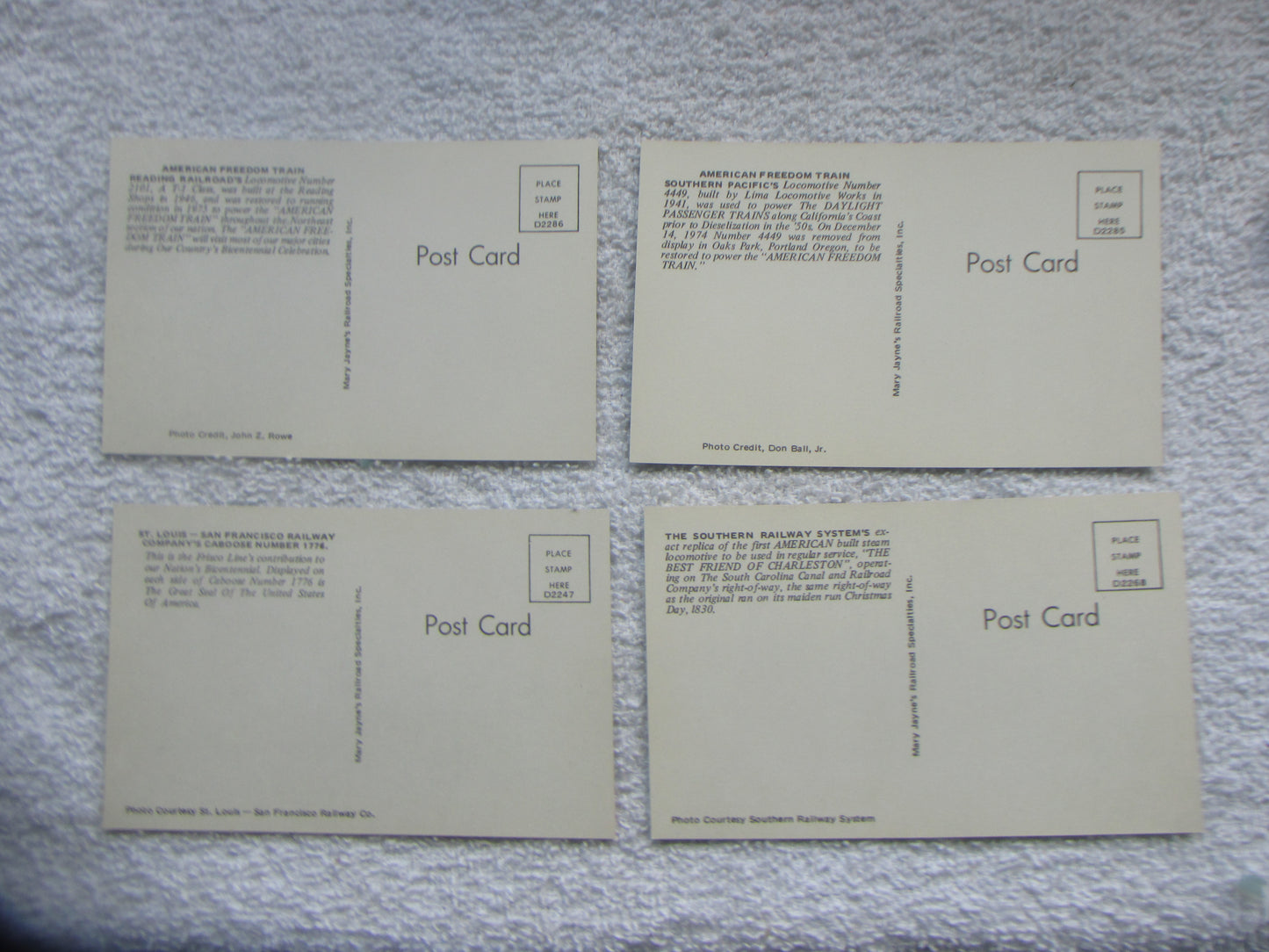 Bicentennial Engine Post Cards #4