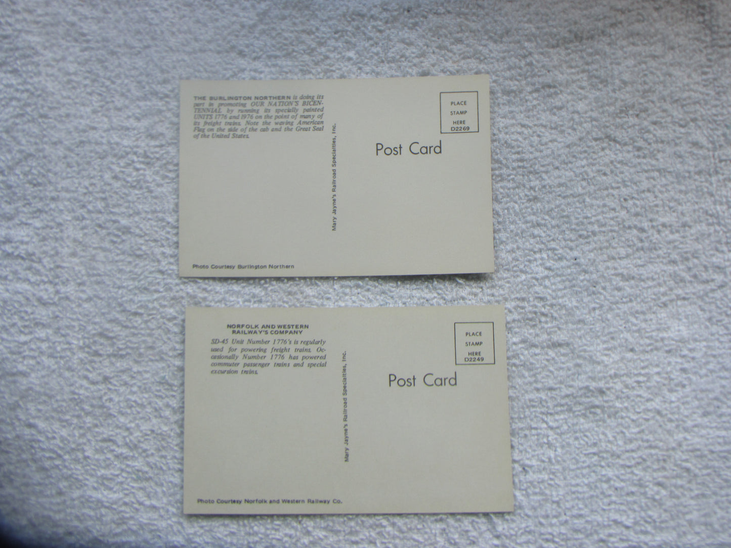 Bicentennial Engine Post Cards #4