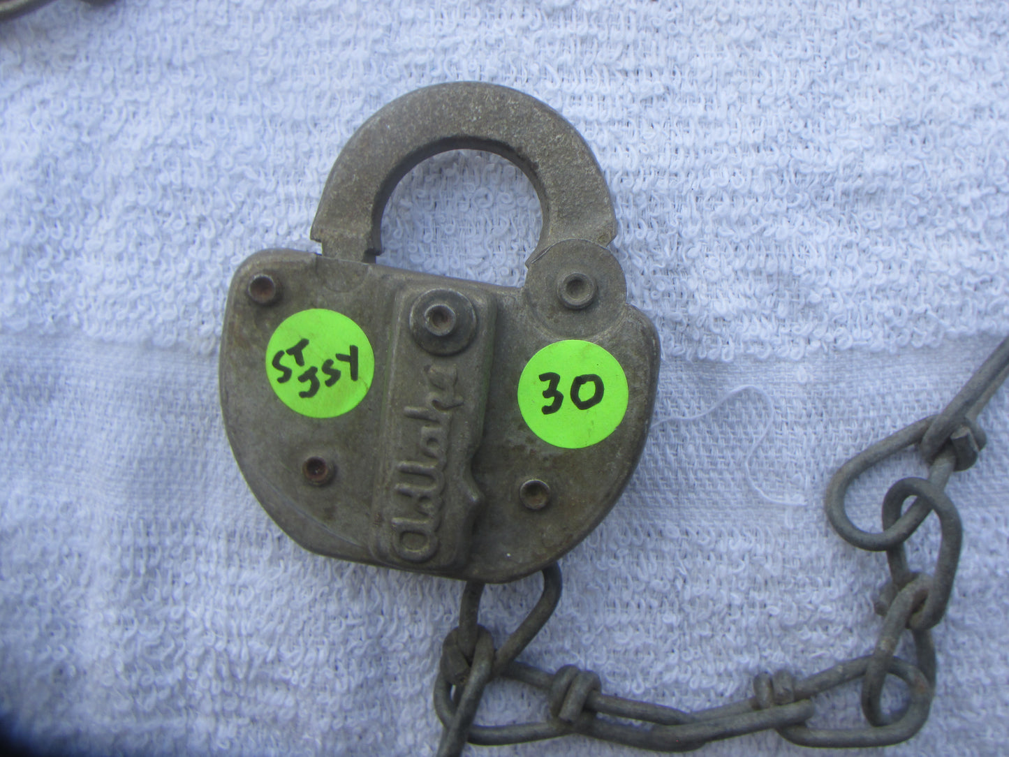 St Joe Stockyards Lock ( Green Sticker )