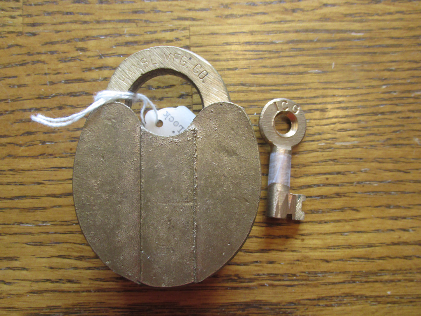 Illinois Central Gulf Brass Lock & Key