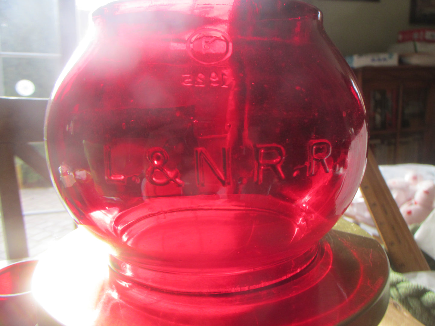 L&N Red Cast Globe