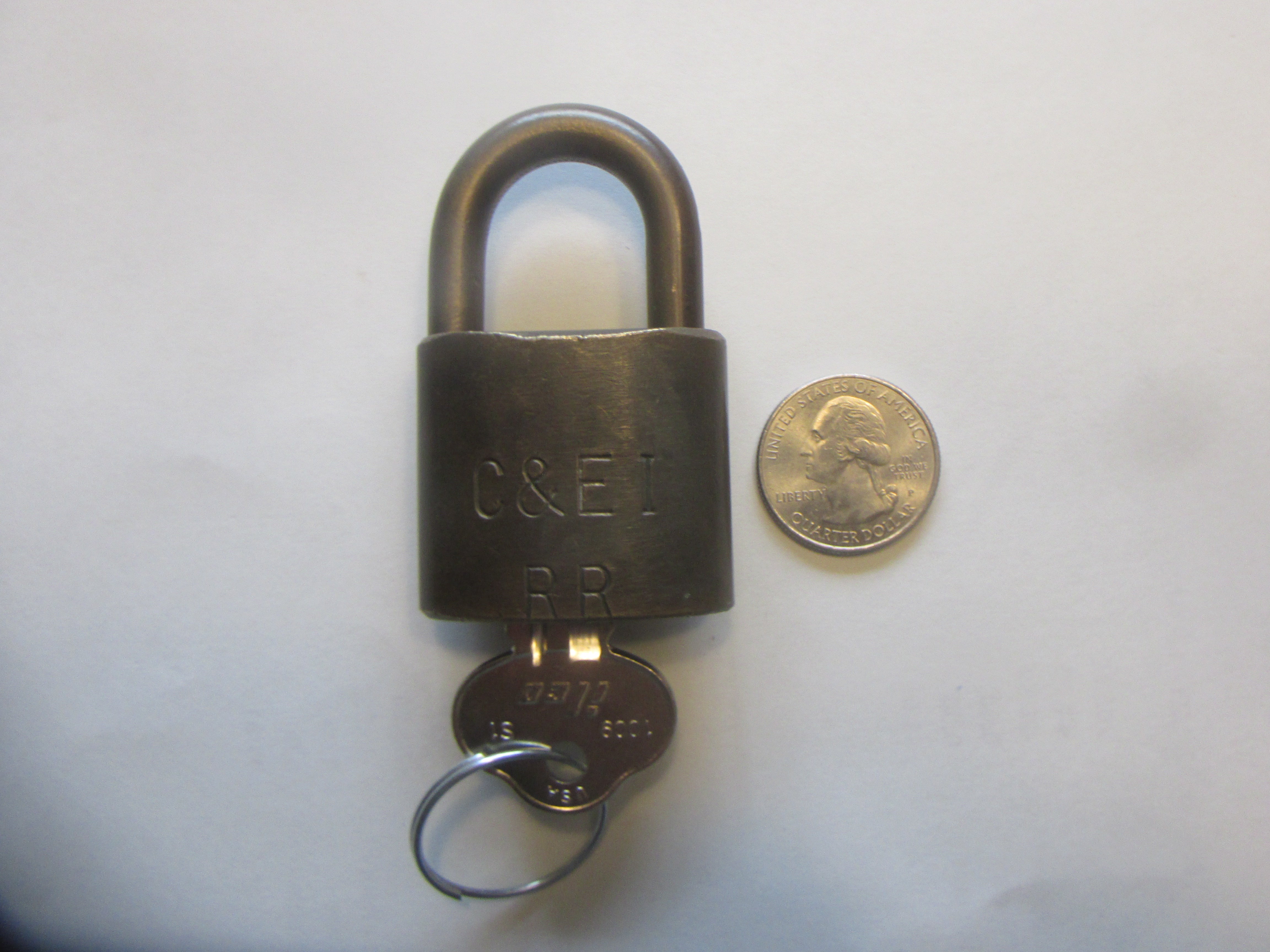 C&EI RR smaller lock ( Utility Lock ) – Midwest Railroad Emporium