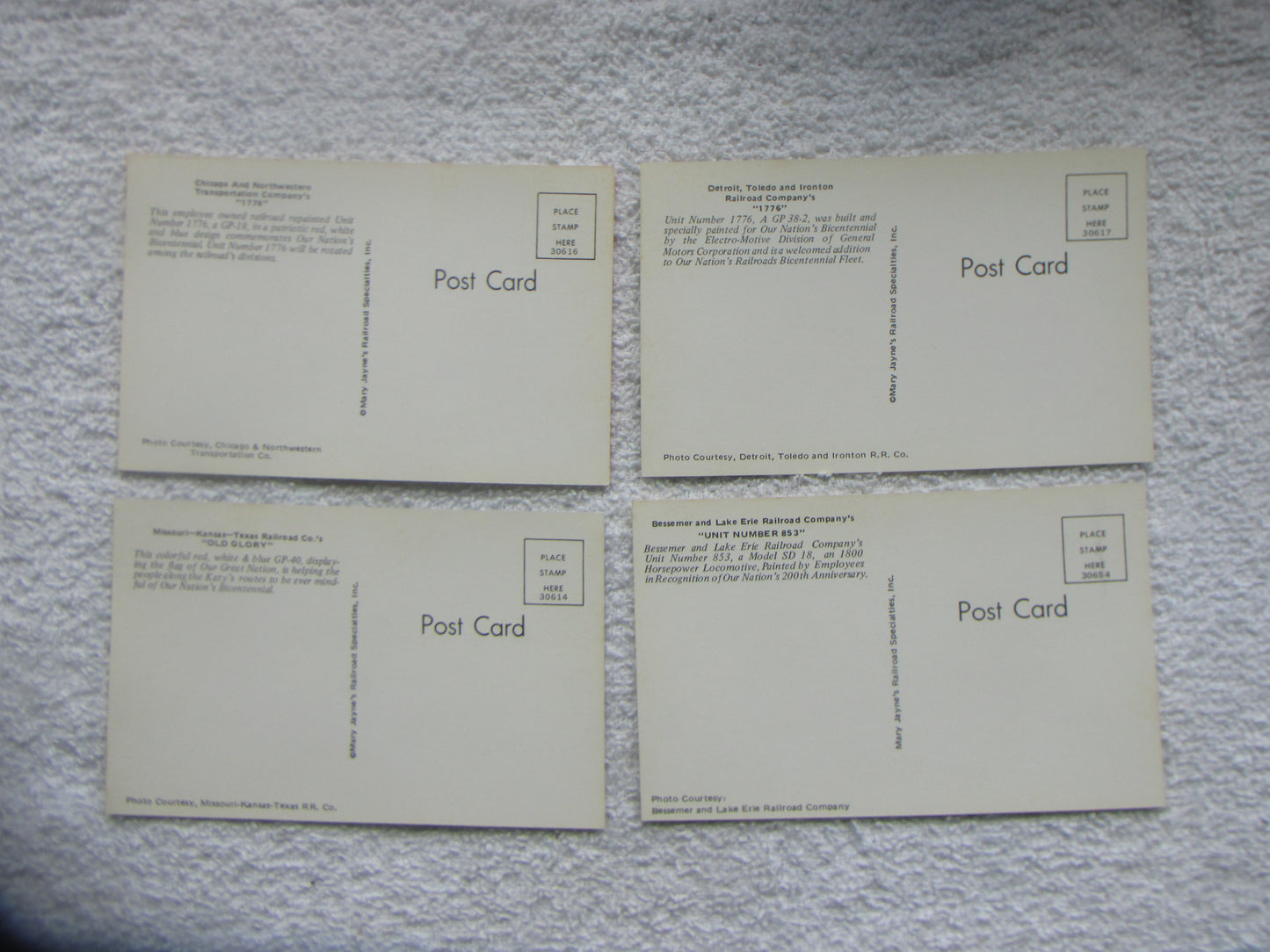 Bicentennial Engine Post Cards #3