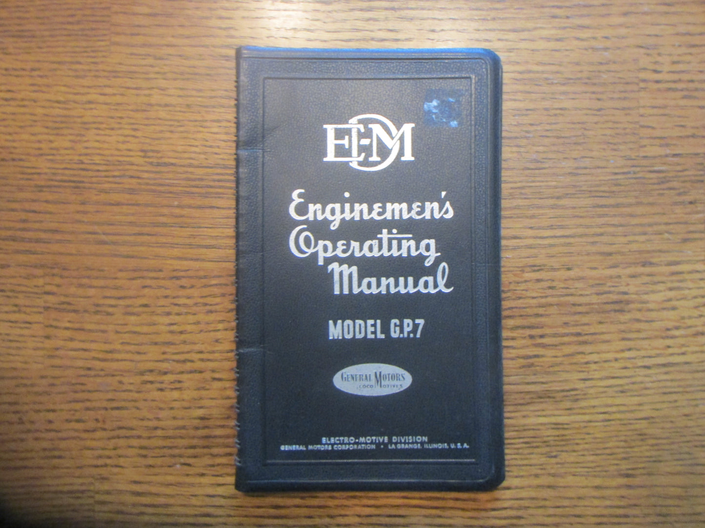EMD Operating Manual for GP-7