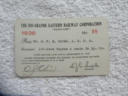 Rio Grande Eastern Pass 1930